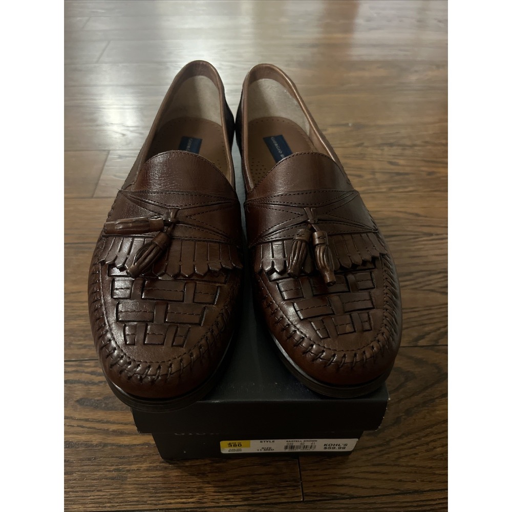 Giorgio Brutini Mens 11M Bartell Brown Tassle Loafers Harrington Le Glove Shoes